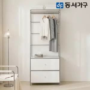동서가구 벨로 모듈 드레스룸 시스템장 800 2서랍 행거형 DF646351