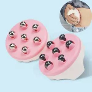 360도 회전 자석 셀프 마사지볼 림프 룰러 지압볼 마사지 근육맛사지도구 장갑 볼 회전볼 자석 롤링