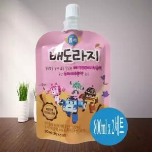 로보카폴리 배도라지 즙 800ml x 2세트 선물세트 친정 부모님 설날 명절 시댁