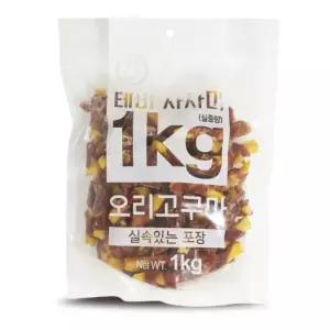 테비사사미 육포추천 육포브랜드 오리고구마) 실속포장(1kg [aF0A019]