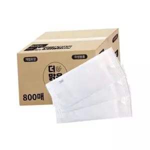 무지 업소용 물티슈 개별 포장 65T 800매