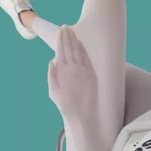 그릿 여름 얇은 하이웨스트 레깅스 소프트 라인 여성