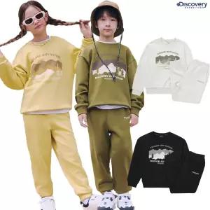 [롯데백화점]디스커버리익스페디션 DKAZ11054 키즈 그래픽 맨투맨 세트