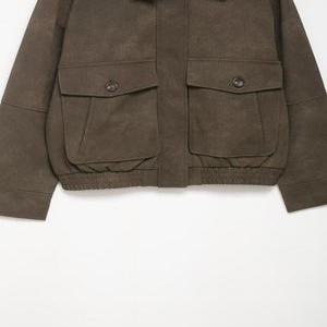 뽀뇨2 여성 가을 무스탕 효과 칼라 탈부착 재킷