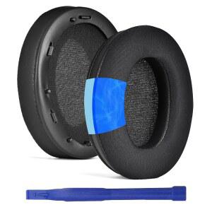 ADHIPER 소니 WH-1000XM3(또는 WH1000XM3)용 소음 차단 헤드폰 교체용 이어패드 부드러운 단백질 가죽이 적용된 업그레이드 쿨링 젤 이어패드 쿠션 메모리 폼(블랙) | WH1000XM3용 및 고밀도 폼 센서에 영향 없음