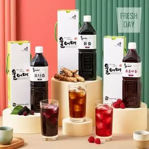 [대량주문전용][울어매] 고창 토종 복분자즙 오디즙 자연산 생칡즙 진액 3종 세트 (5개입)