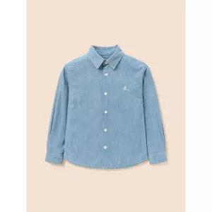 [BEANPOLE KIDS] [Essential] 데님 셔츠  스카이 블루 (BI6864UE1Q)