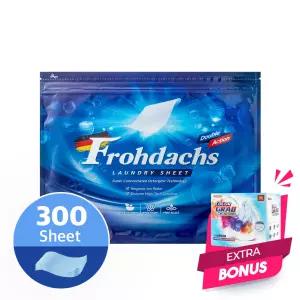 프로닥스 고농축 시트 세탁세제 30매x10팩(300매)+이염방지시트 120매/통돌이 드럼세탁기 겸용 중성세제 종이세제