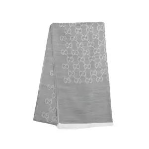 구찌 [케이스포함] 남녀공용 Jacquard 투톤 양면 스카프 165904 3G646 1400)