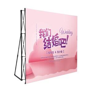 포토월 접이식 포토존 현수막 백월 포토부스 배너 가로305 높이230