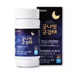 굿나잇굿감태 60정 산양유 초유 프로바이오틱스 분말 단백질 콜라겐 아미노산 건강분말 감태