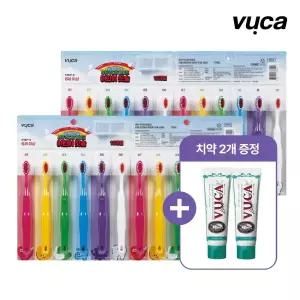 [T쇼페] 뷰카 주니어 더블 초미세 어린이 칫솔 12개입 x2세트(총 24개)/외 유아칫솔 모음+치약110g 2개