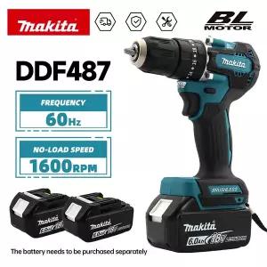 밧데리 호환 마키타 DDF487 브러시리스 전동 드라이버 충전식 공구 18V