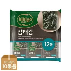 [신세계라이브쇼핑]CJ 비비고 감태김 (4gx12ea) x10개