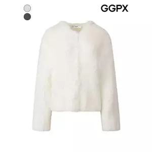 [GGPX]포근 퍼 후드 버튼 가디건 (GPBKG009F)