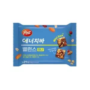 포스트 에너지바 밸런스 미니 231gx5개/초코바/콘시리얼바/대용량/씨리얼바/간식/대용/프로틴바/간편/미니