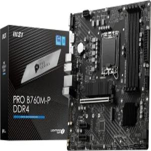 MSI PRO B760M-P DDR4 mATX Motherboard 4X DDR4~128GB 1x PCI-E x 16 2X 1 M.2 SATA USB 3.2 2.0