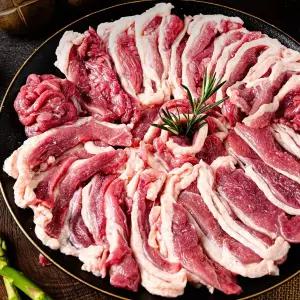 유황먹인 생오리 슬라이스 구이용전골용오리고기팩