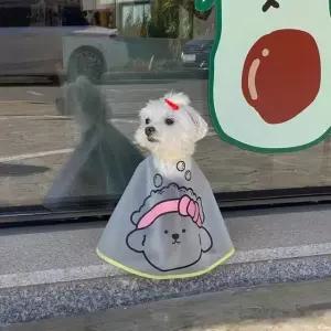 강아지 세안보 미용 커트보 반려동물 고양이 케이프 턱받이