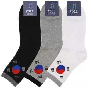 [하프클럽/셀럽하우스]국산 남자 중목양말 태극기 캐릭터 10켤레 구성