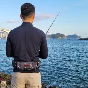 26년 최신형 씨울프 블랙라벨 구명조끼 허리 벨트 낚시 KOMSA HS-W06 BL