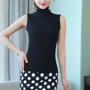 터틀넥 여름 나시 이너 슬림핏 폴라티 민소매티