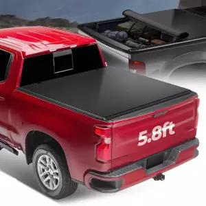 20192025 쉐보레 실버라도 GMC 시에라 1500 5.8피트 플릿사이드스타일사이드 침대 매트 블랙 소프트 바이닐