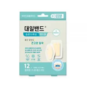 대일밴드 안티스카메디 습윤밴드 드레싱 상처 방수 혼합형 12매 1개 MNS