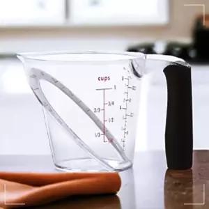 탑뷰계량컵 눈금컵 미니계량컵 위에서보는사선계량컵앵글플라스틱비커250ml 위에서보는계량컵 주방소품