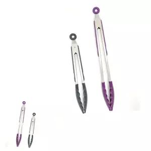 굿테라 주방요리 집게 원웨이 실리콘 스테인리스 소 1개 27X9.5cm 조리