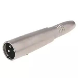 1Pc 마이크 3 핀 XLR 수 플러그 1/4 인치 6.35mm 모노 암 잭 오디오 케이블 어댑터