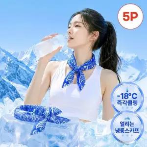 [NS홈쇼핑][창고정리/단종특가] [2+2+1] 페이즐리 냉감 쿨스카프 시원한 목토시 (총 5P)..