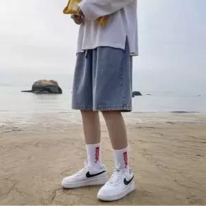 남성 데님 밴딩 버뮤다 청반바지 3컬러