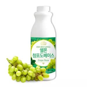 VMB 쉘몬 과일 농축액 베이스 청포도 1kg음료 에이드 카페용 음료용 에용
