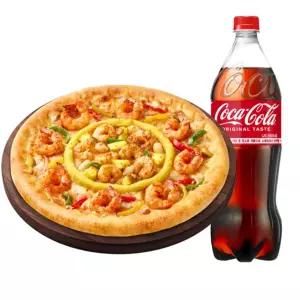 (피자헛) 더블 쉬림프 크런치 치즈크러스트M + 콜라 1.25L