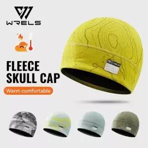 WRELS 플리스 워치 캡 비니 모자 겨울 스컬 따뜻한 두꺼운 방풍 경량 러닝 스키 사이클링 스포츠용