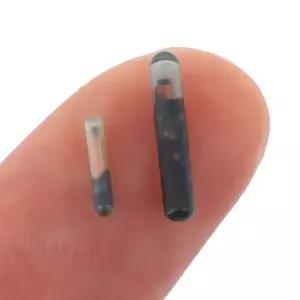 AD 1pc 125KHZ 2.12*12mm/1.25*7mm 마이크로칩 동물 RFID 태그 EM4305 포함 ISO11784/5 FDX-B 물고기 개