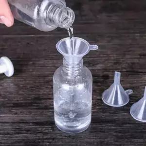 실험실용 투명 흰색 플라스틱 필터 미니 에멀젼 소형 깔때기 구멍 직경 60mm 디스펜싱 기기 10 개