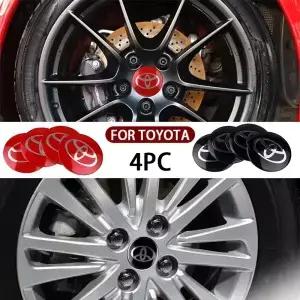 4개 56MM 자동차 스타일링 알루미늄 휠 센터 허브 캡 스티커 (도요타 RAV4 코롤라 캠리 아쿠아 야리스