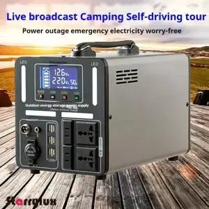 220V 휴대용 파워스테이션 대용량 배터리 캠핑 판매대 가정 비상용 백업 야외 공급용