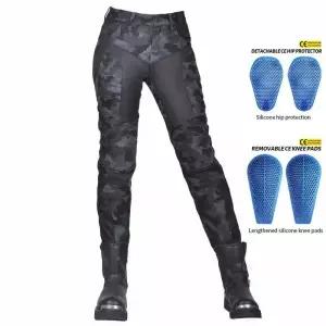 카모 듀얼 봄 여름 라이딩 컬렉션 클래식 데님 PK720 오토바이 여성 바지 Motocicleta Elastic Fit Jeans 4