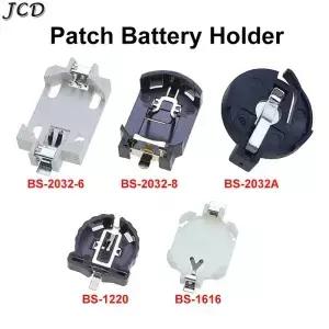 JCD 10pcs SMD SMT CR2450 3V 배터리 버튼 BS-2032/1220/1616 셀 코인 홀더 소켓 케이스 박스