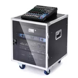 앰프 하드 박스 이동식 선반 10U 케이스 음향 콘솔 6U 칸막이