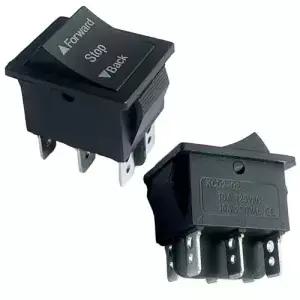 2Pcs 정방향 역방향 버튼 스위치 10A 220V 일반적으로 닫힌 라이드온 자동차용 로커 시프터