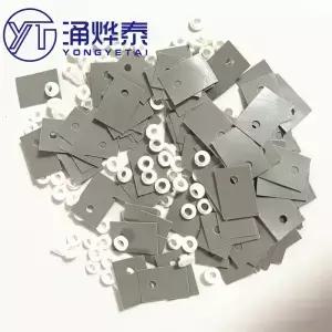 YYT 100Pcs TO-220 트랜지스터 플라스틱 절연 와셔 전자 부품용 실리콘 패드 시트 스트립