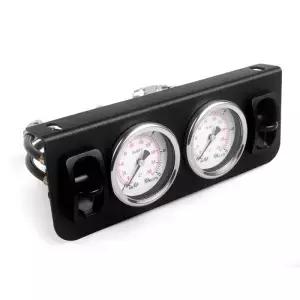 트럭 시트 및 에어 서스펜션용 듀얼 180 PSI 게이지가 있는 컨트롤 패널 투 스위치 매뉴얼 패들 밸브