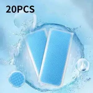 20pcs-여름 급속 냉각 젤 패치 체온 변동에 대처하기 쉬운 시원하고 오래 지속되는 블루 콜드 카트