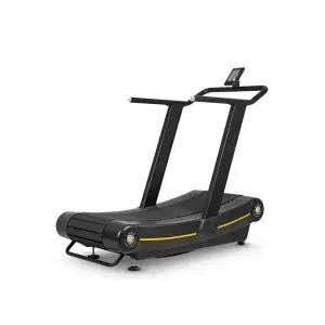 자가 발전식 곡선형 트레드밀 디지털 디스플레이 탑재 전문가용 145kg 고하중 수동 러닝머신 (헬스장 HIIT