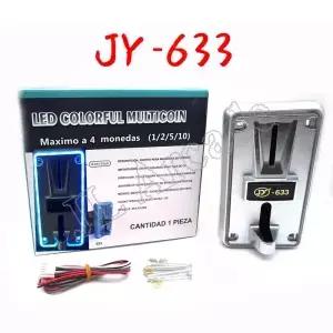 LED 라이트 아케이드 게임 자판기 솔트 머신 캐비닛 멀티 코인 수용체 JY-633 프로그램 가능