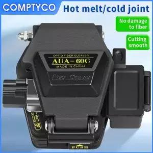 COMPTYCO AUA-60C 광섬유 절단기 FTTH 열 용융/냉간 연결 커터 케이블 절단 칼 도구 폐섬유 상자 포함